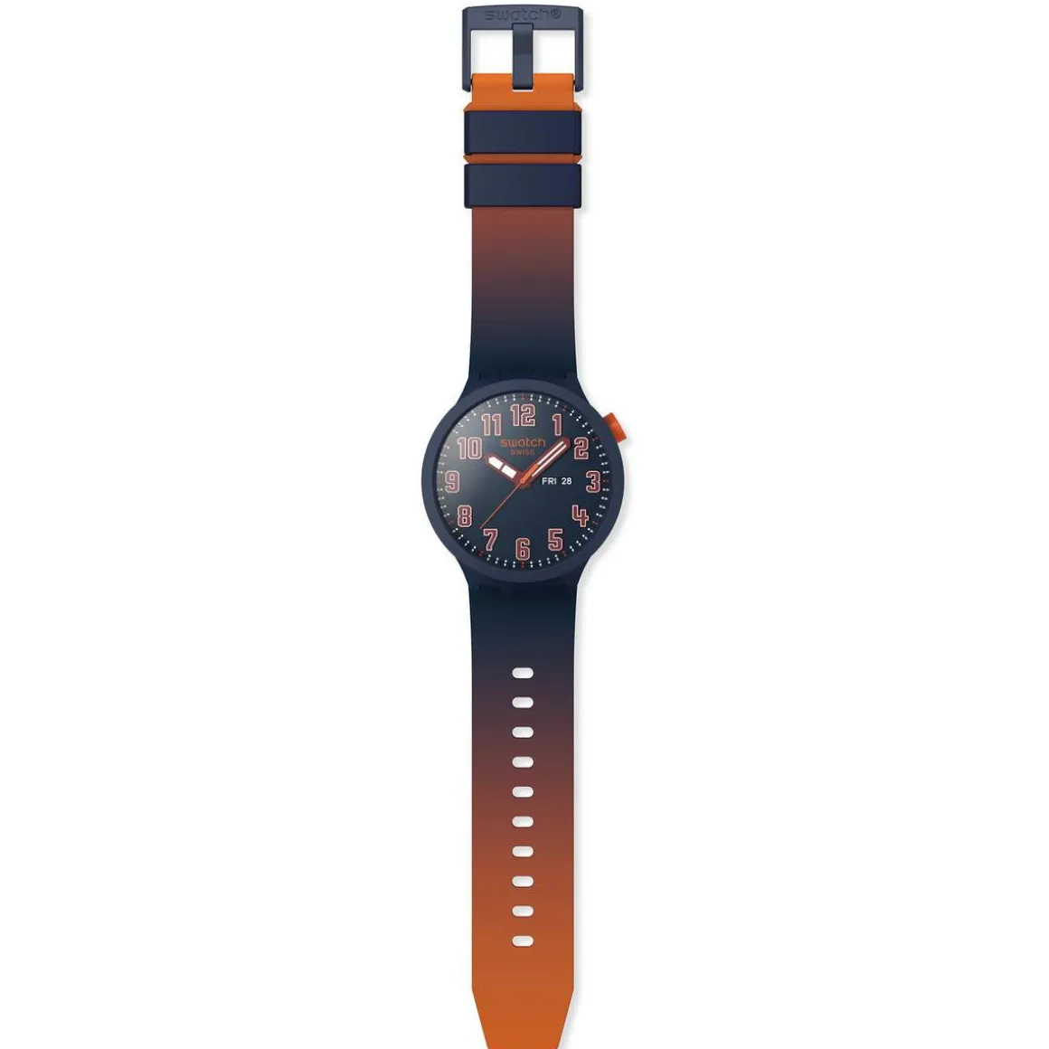 Montre SWATCH essentials mixte cadran bleu bracelet silicone bleu
