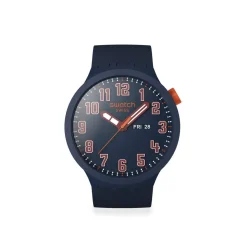 Montre SWATCH essentials mixte cadran bleu bracelet silicone bleu