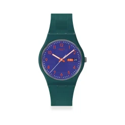 Montre SWATCH essentials mixte bracelet plastique bleu