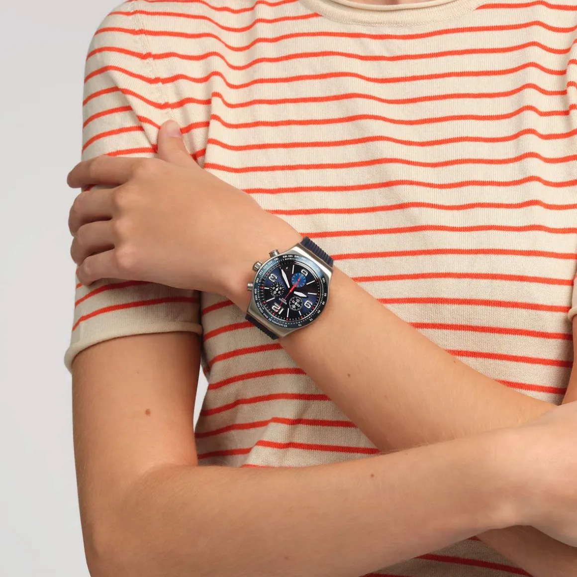 Montre SWATCH homme bracelet caoutchouc bleu