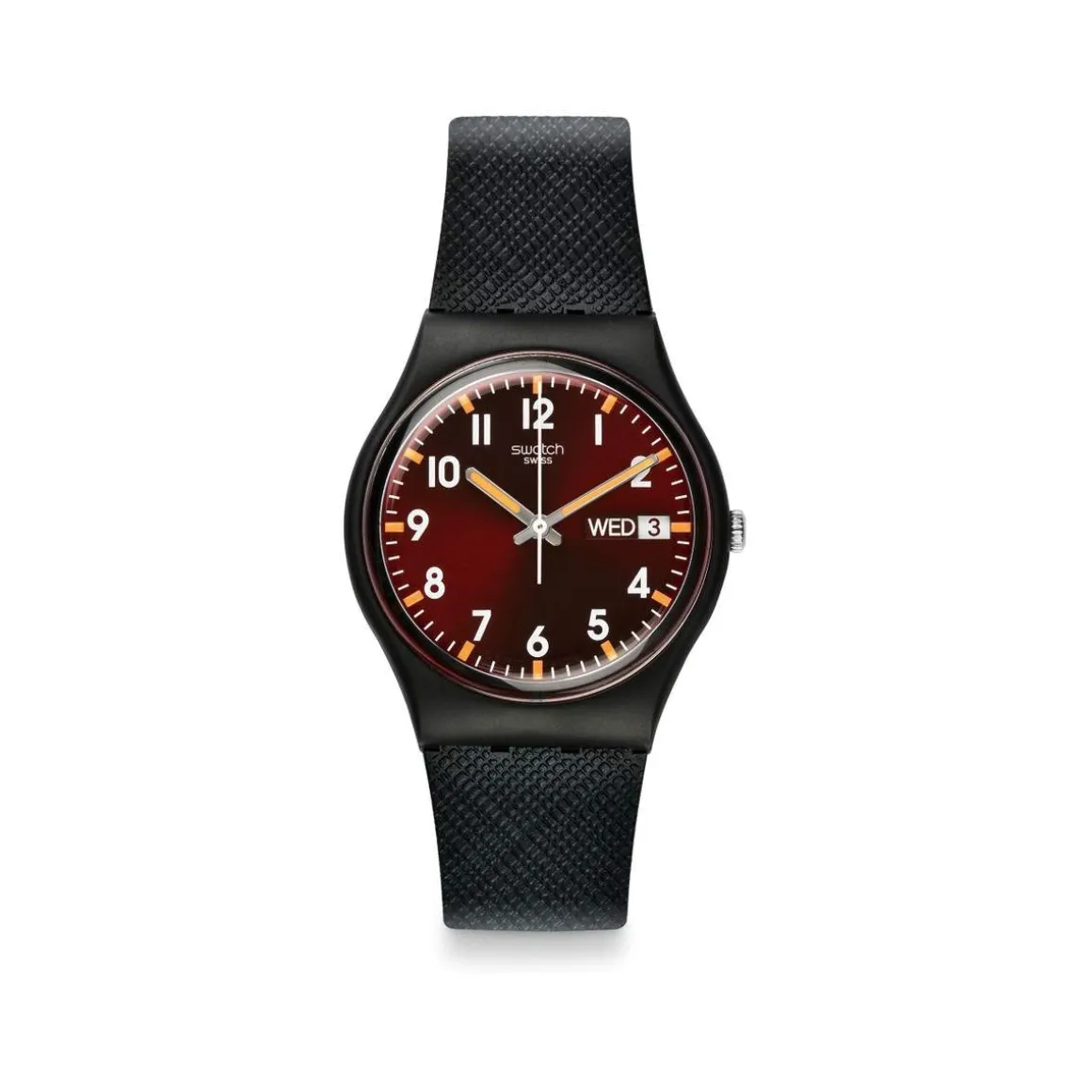 Montre Swatch homme matériaux biosourcés couleur noirnoir