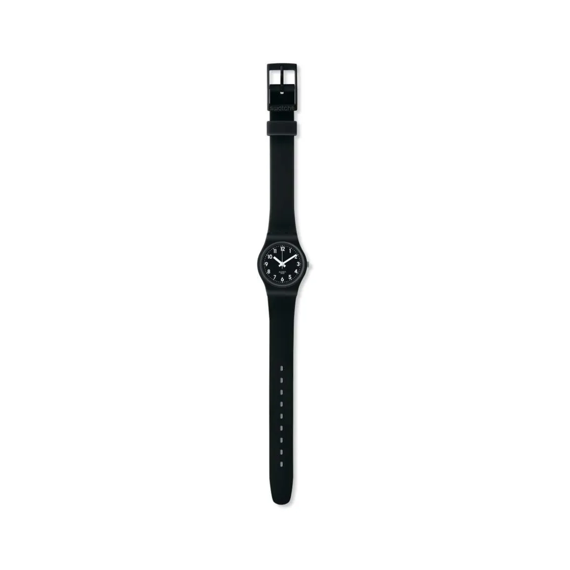 Montre Swatch Lady Black Single femme plastique silicone noir