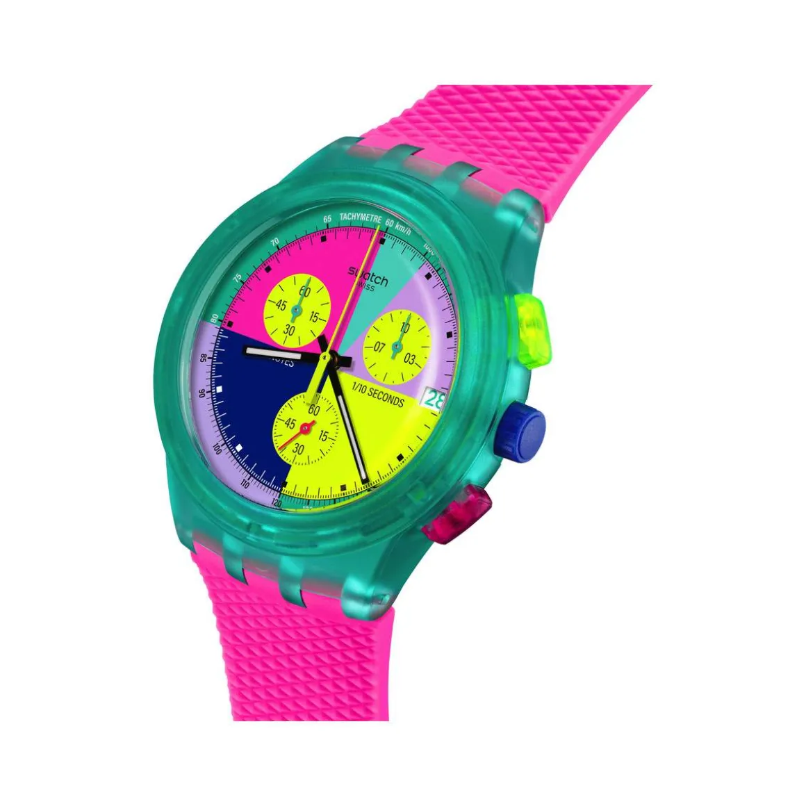 Montre SWATCH mixte bracelet silicone rose