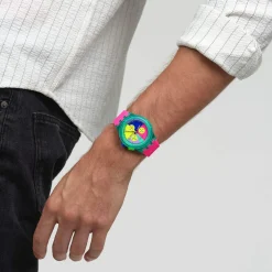 Montre SWATCH mixte bracelet silicone rose
