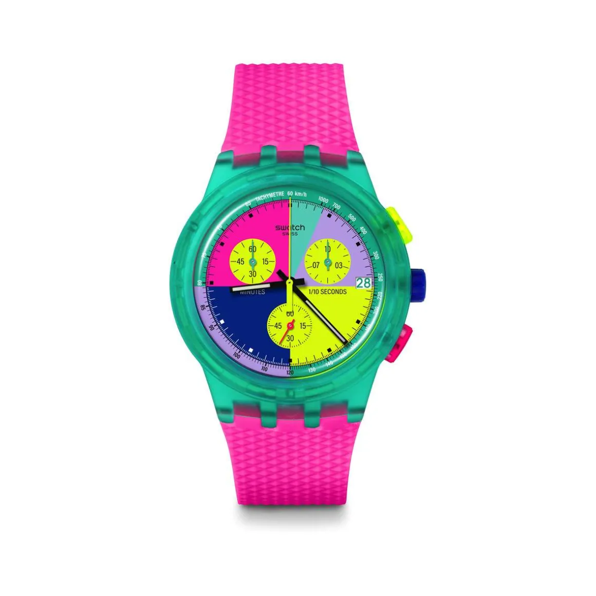 Montre SWATCH mixte bracelet silicone rose