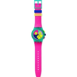 Montre SWATCH mixte bracelet silicone rose
