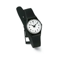 Montre Swatch mixte bracelet caoutchouc noir