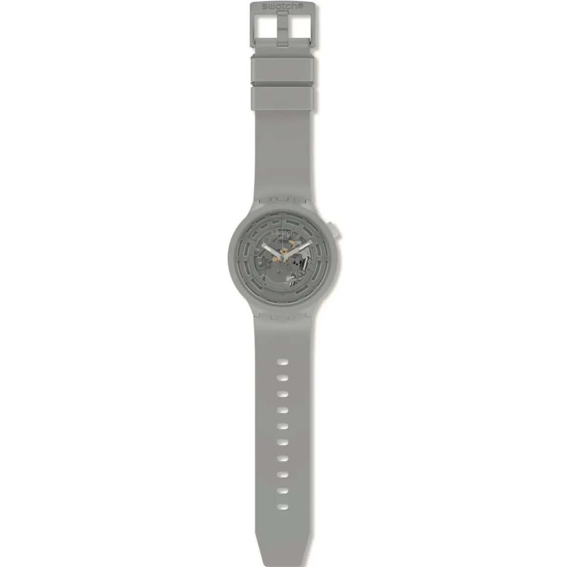 Montre Swatch mixte matériau biosourcé gris