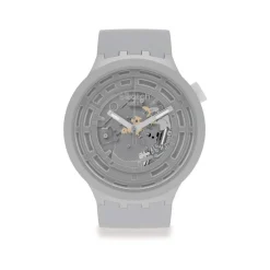 Montre Swatch mixte matériau biosourcé gris