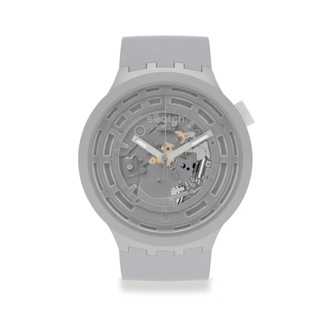 Montre Swatch mixte matériau biosourcé gris