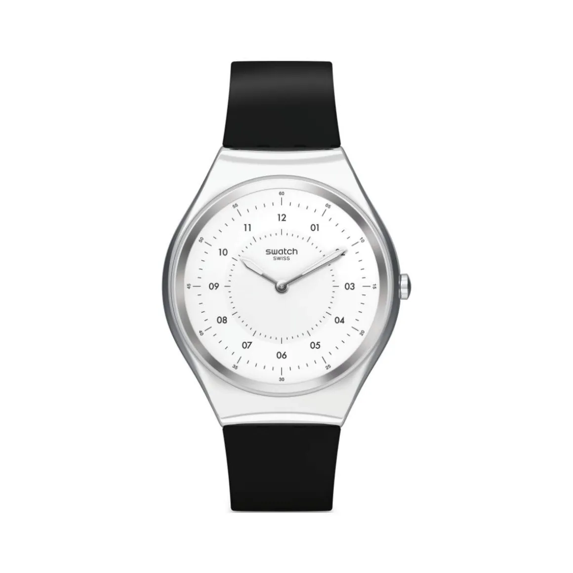 Montre Swatch mixte Skinnoiriron acier silicone