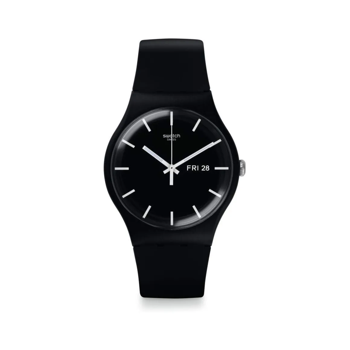 Montre SWATCH New gent biosourced Mono black homme bracelet matériau biosourcé noir