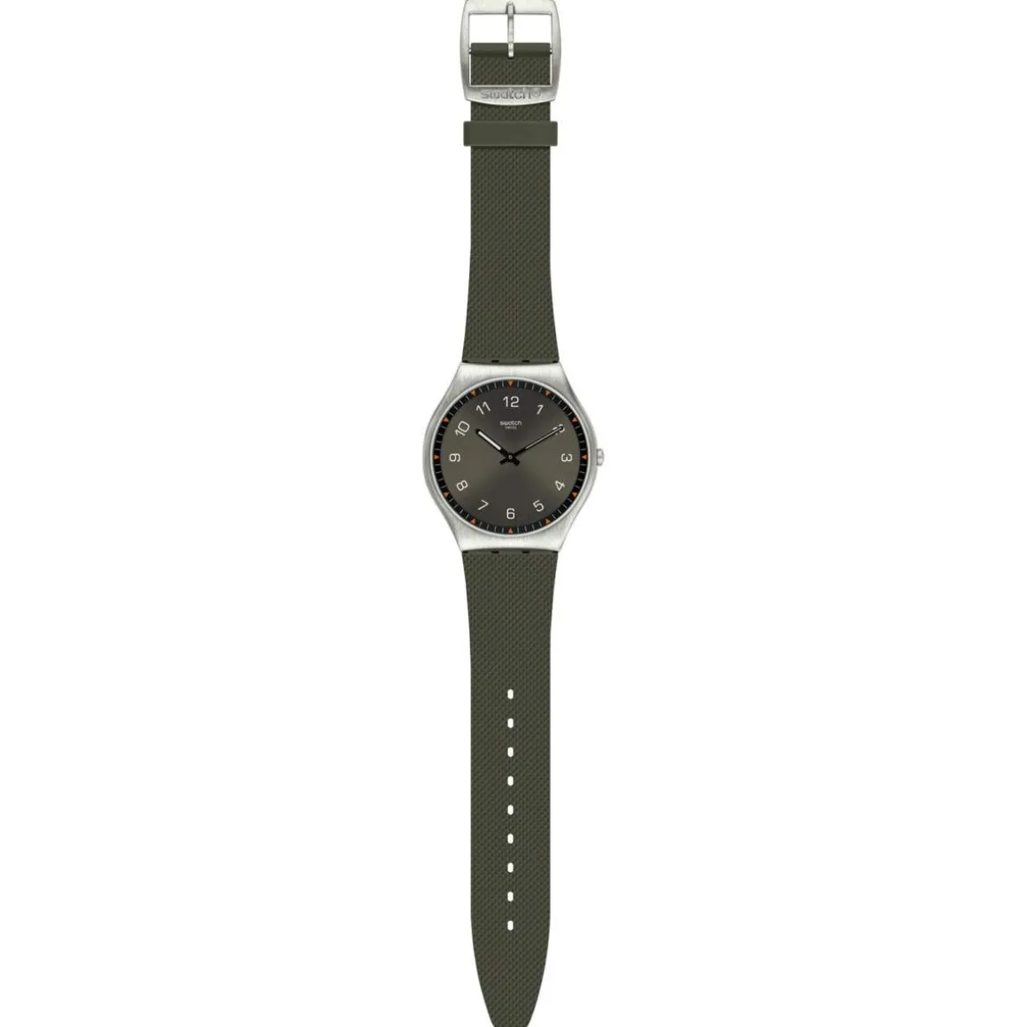 Montre SWATCH Skin irony 42 Skinearth homme bracelet caoutchouc vert