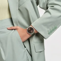 Montre SWATCH Skin irony 42 Skinearth homme bracelet caoutchouc vert