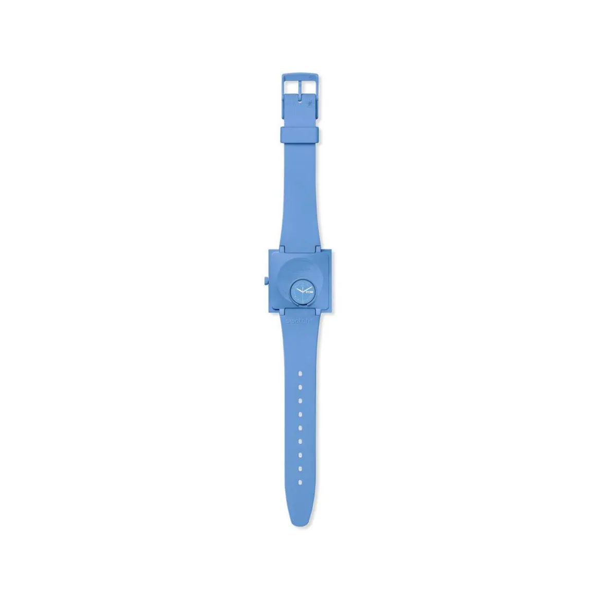 Montre SWATCH Square bioceramic What if sky? homme bracelet matériau biosourcé bleu