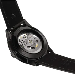 Montre TISSOT Chemin des tourelles squelette, homme, automatique, bracelet cuir noir