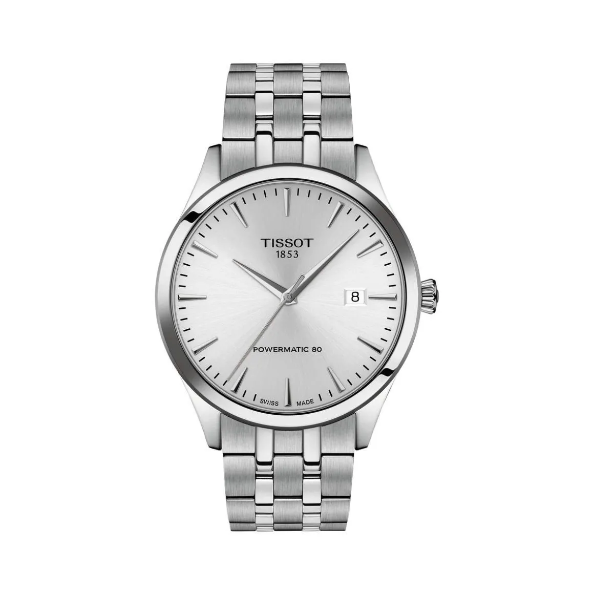 Montre TISSOT classic dream homme automatique, bracelet acier inoxydable