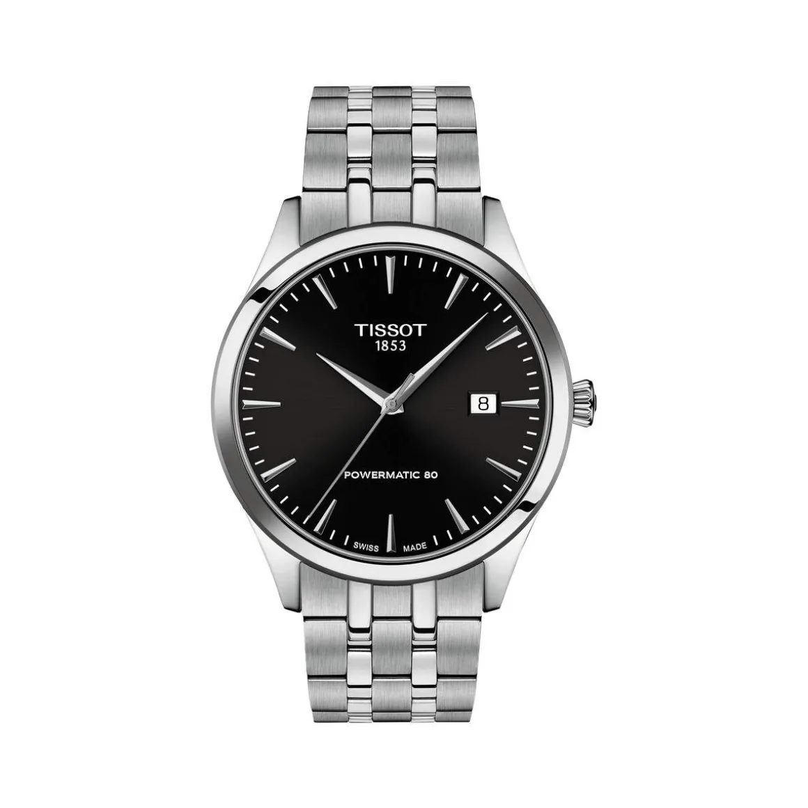 Montre TISSOT classic dream homme automatique, bracelet acier inoxydable
