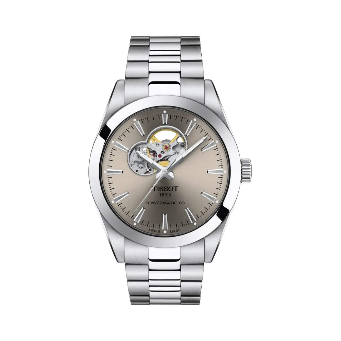 Montre TISSOT gentlemen homme automatique, bracelet acier inoxydable
