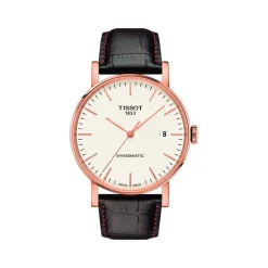 Montre Tissot homme acier doré cuir