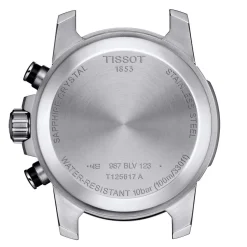 Montre Tissot homme chronographe acier cuir marron