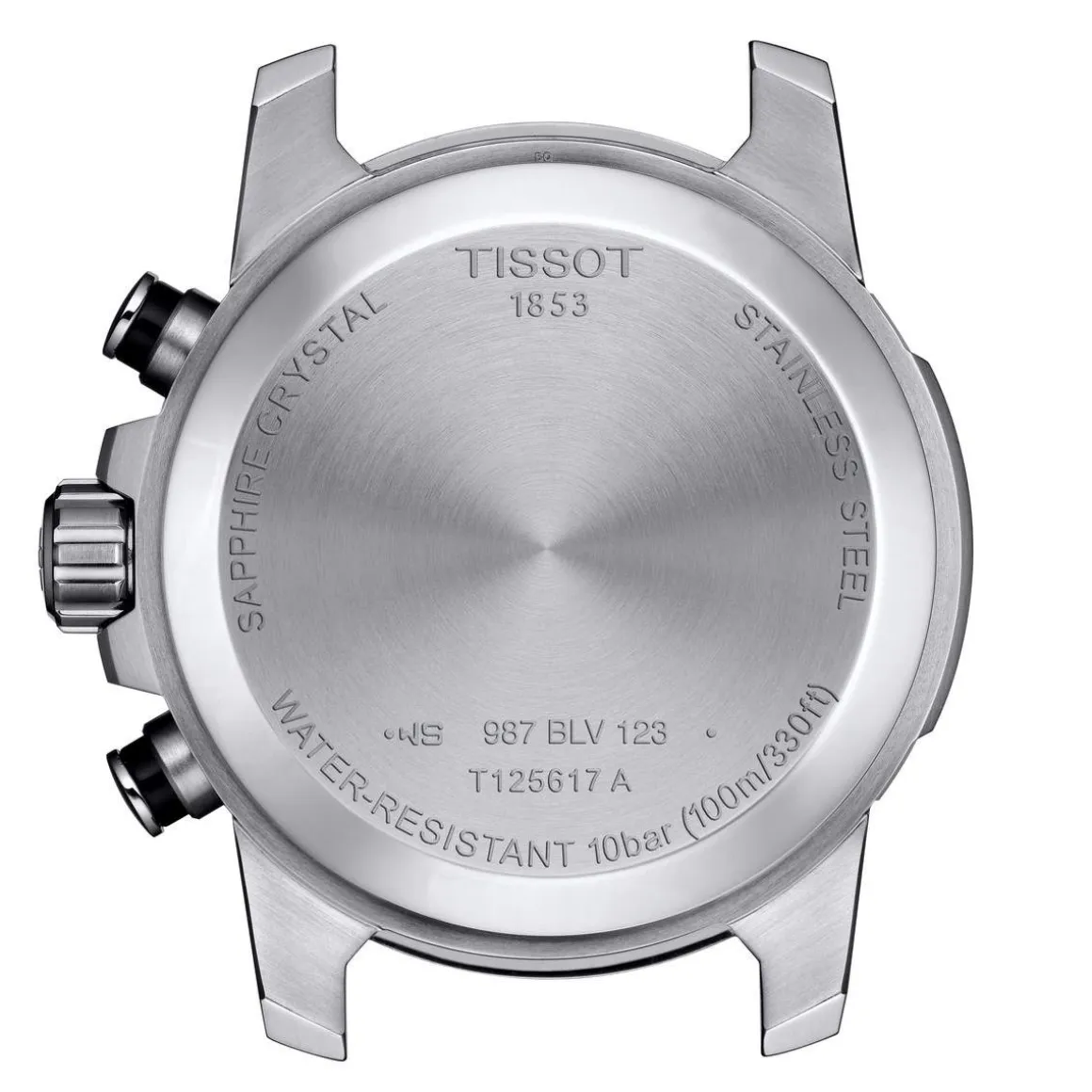 Montre Tissot homme chronographe acier cuir marron
