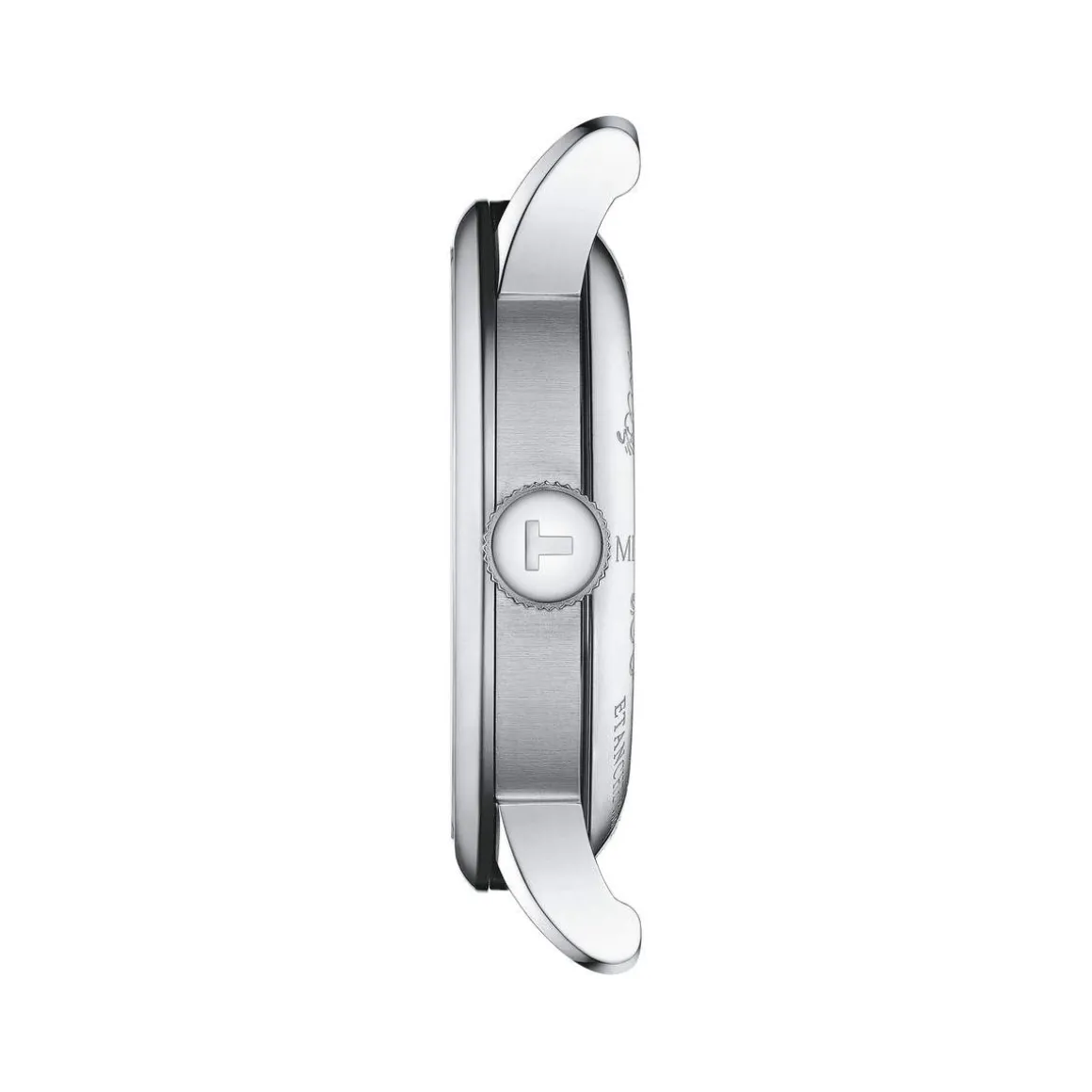 Montre TISSOT LE LOCLE POWERMATIC 80 OPEN HEART homme automatique cadran gris bracelet synthétique embossé façon alligator brun