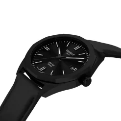 Montre TISSOT PRC 100 SOLAR homme cadran noir bracelet cuir noir