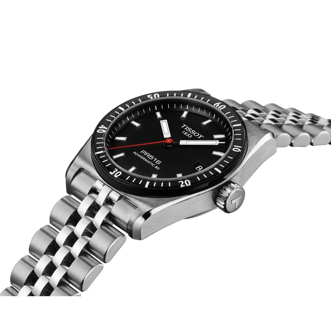 Montre TISSOT pr516 homme automatique, bracelet acier inoxydable