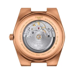 Montre TISSOT PRX POWERMATIC 80 homme automatique cadran bleu bracelet acier inoxydable doré rose