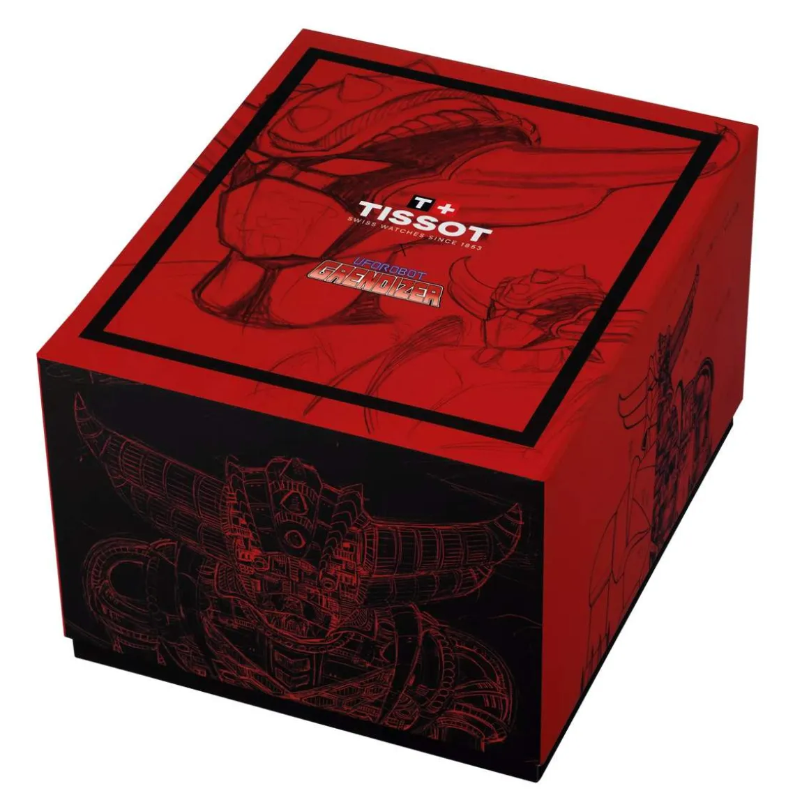 Montre TISSOT PRX UFO Robot Goldorak Edition limitée homme automatique cadran bleu, bracelet acier inoxydable