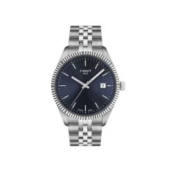 Montre TISSOT T-CLASSIC BALLADE homme cadran bleu bracelet acier inoxydable