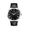 Montre TISSOT T-CLASSIC DREAM homme cadran noir bracelet cuir noir
