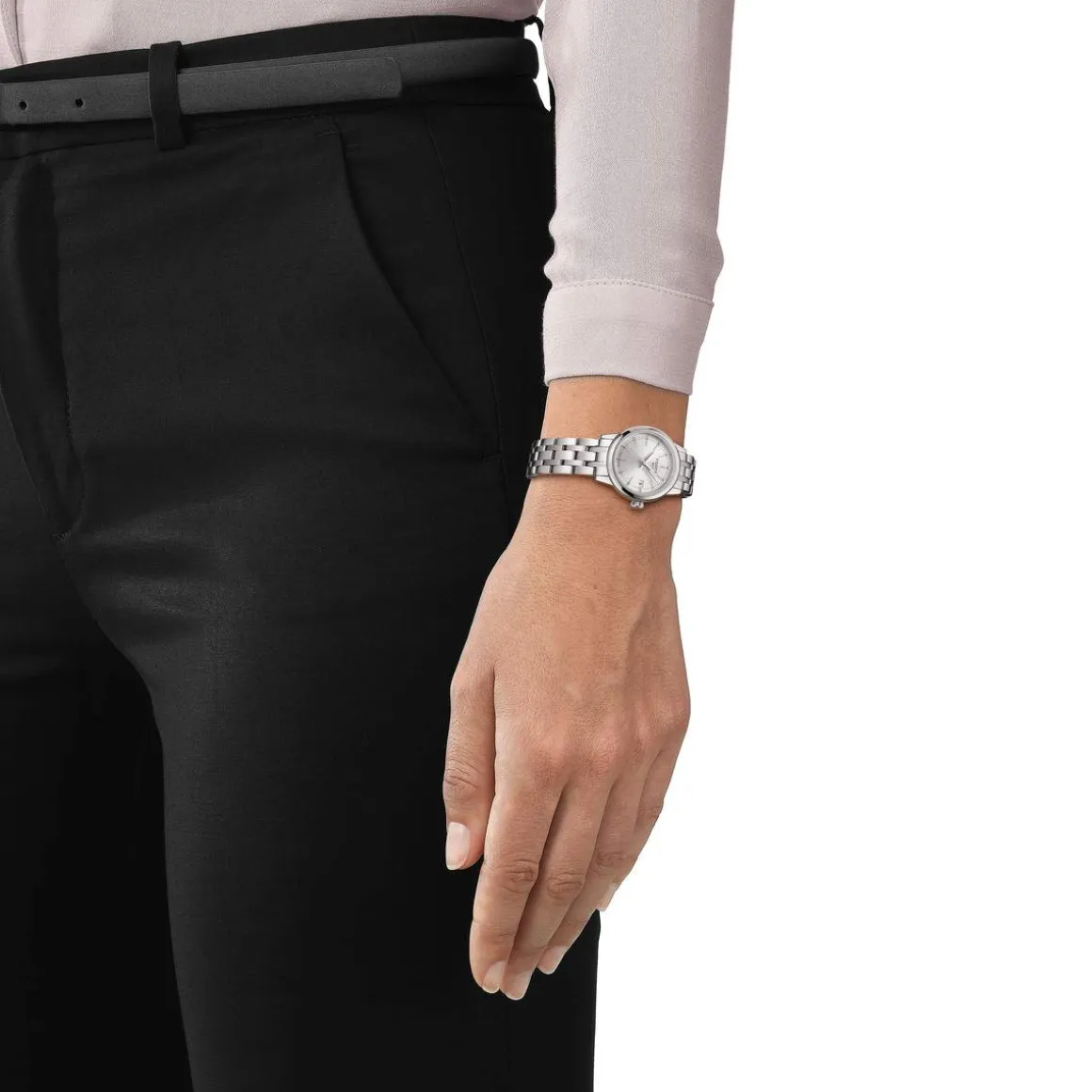 Montre TISSOT T-CLASSIC DREAM femme cadran gris bracelet acier inoxydable