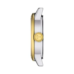 Montre TISSOT T-CLASSIC DREAM femme cadran gris bracelet acier inoxydable bicolore doré