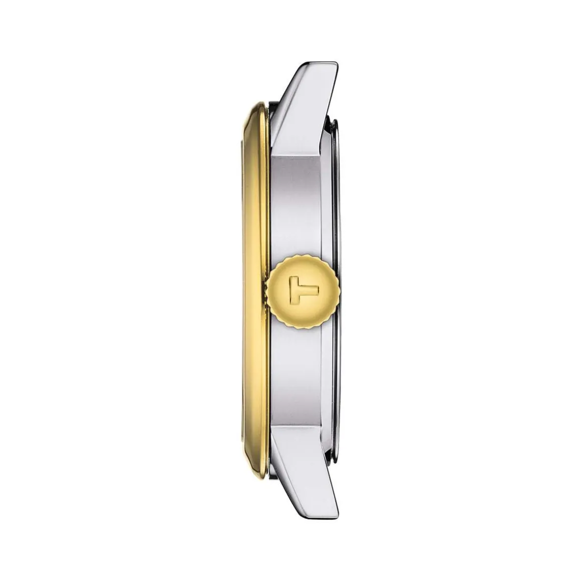 Montre TISSOT T-CLASSIC DREAM femme cadran ivoire bracelet acier inoxydable bicolore doré