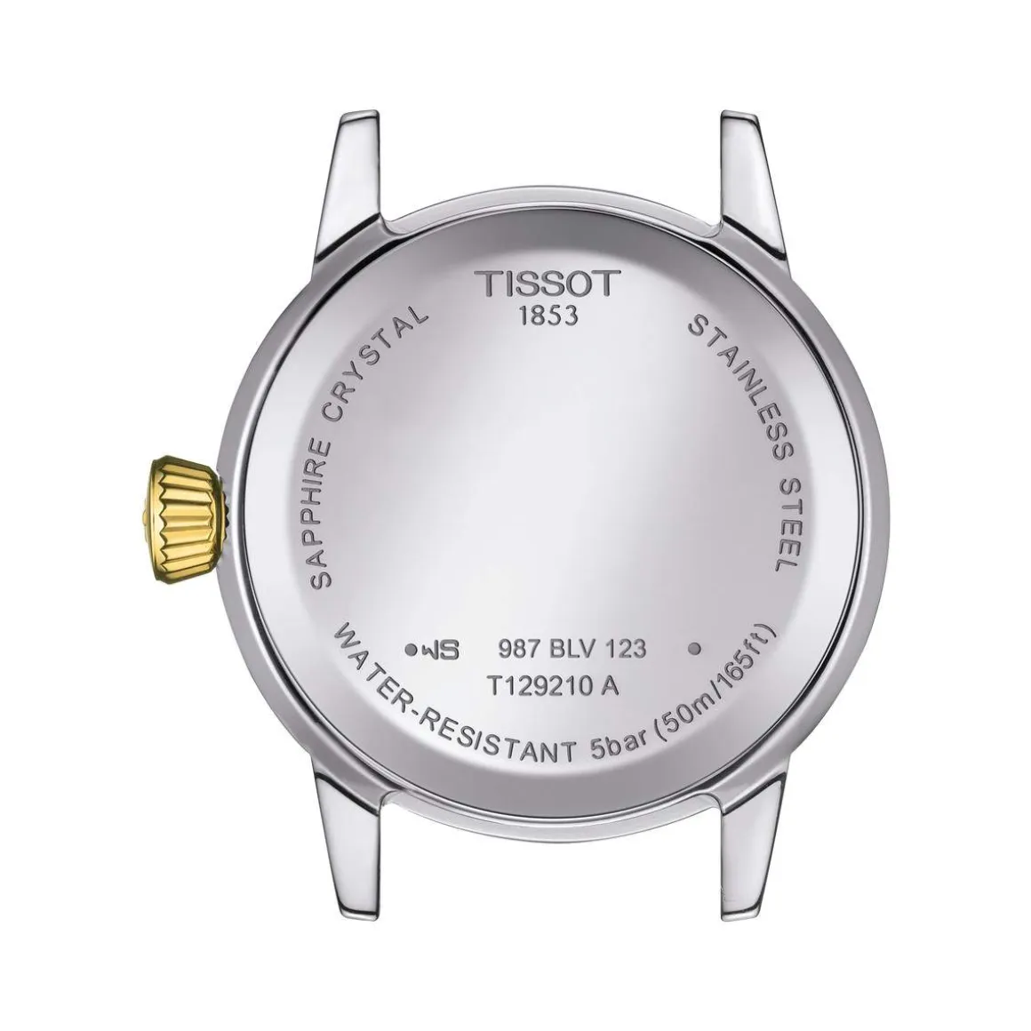 Montre TISSOT T-CLASSIC DREAM femme cadran ivoire bracelet acier inoxydable bicolore doré