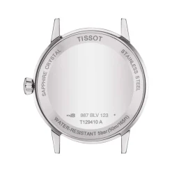 Montre TISSOT T-CLASSIC DREAM homme cadran blanc bracelet cuir brun