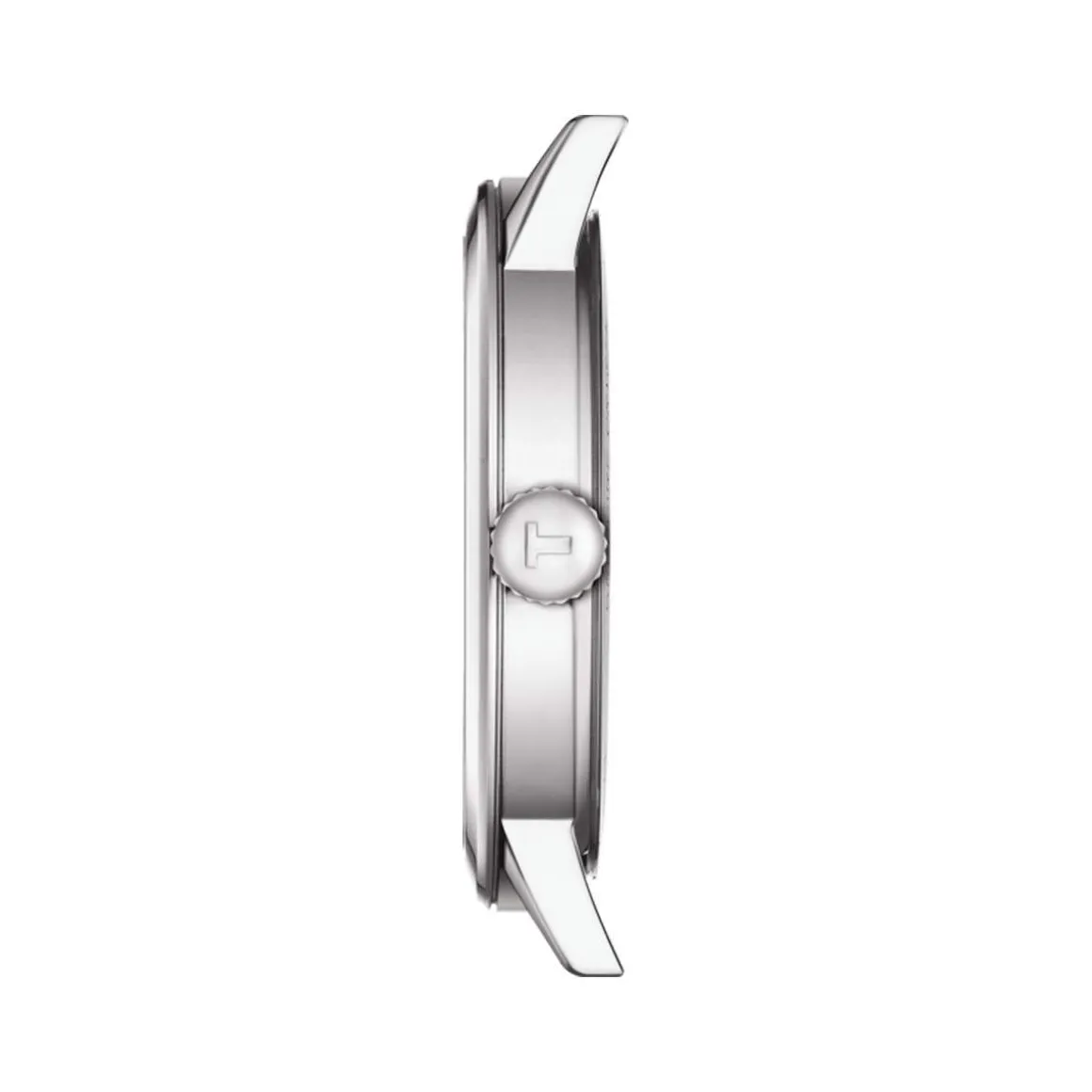 Montre TISSOT T-CLASSIC DREAM homme cadran blanc bracelet cuir brun