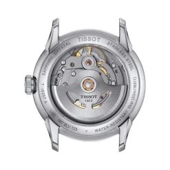 Montre TISSOT t-classic femme automatique acier bracelet cuir bleu