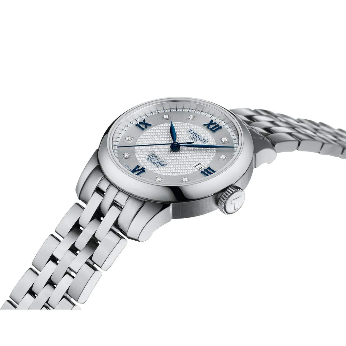 Montre TISSOT T-CLASSIC LE LOCLE 20TH ANNIVERSARY femme automatique, cadran gis bracelet acier inoxydable