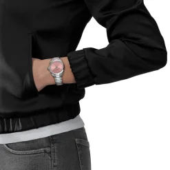 Montre TISSOT T-CLASSIC PR 100 femme cadran rose bracelet acier inoxydable
