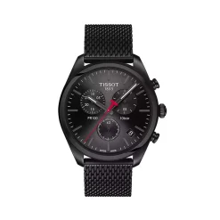 Montre TISSOT T-CLASSIC PR100 homme cadran noir bracelet PVD noir