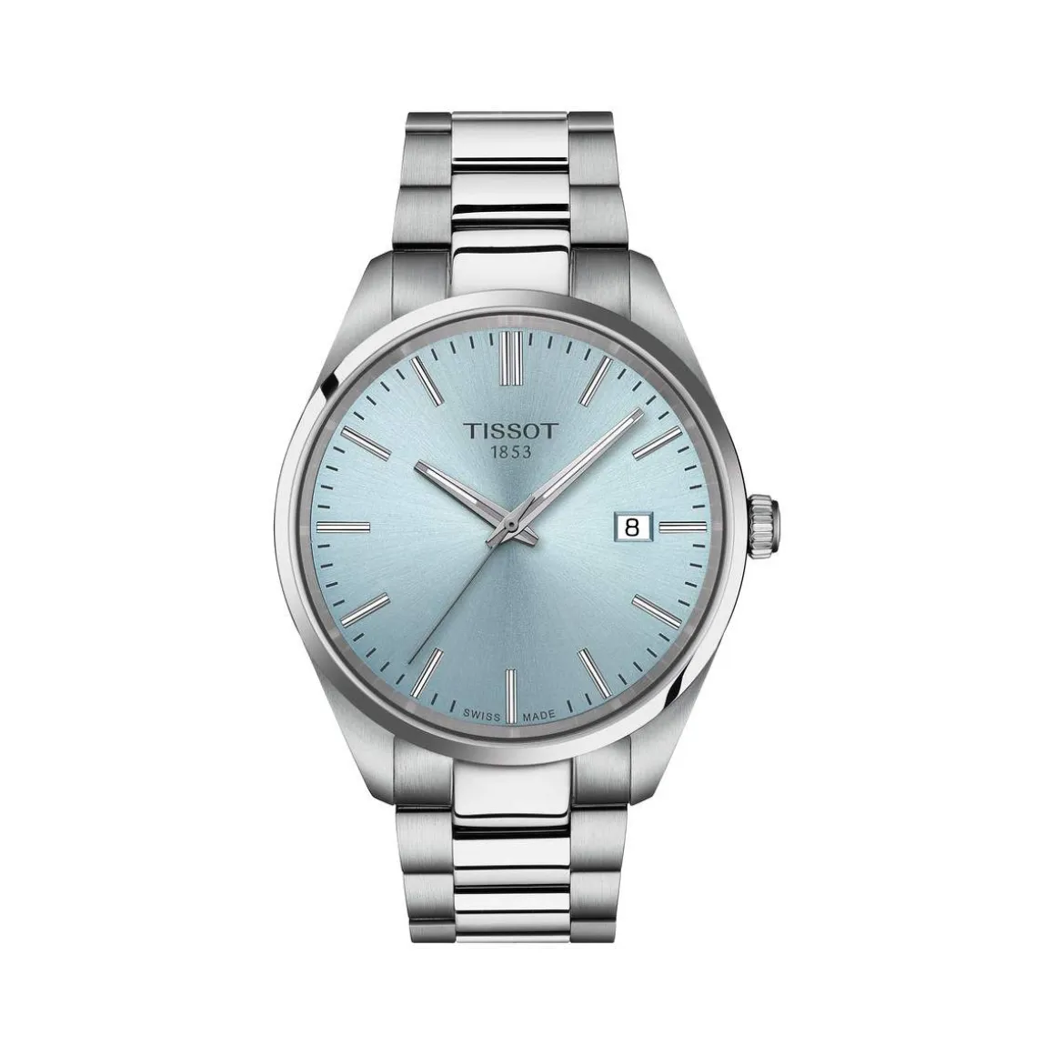 Montre TISSOT T-CLASSIC PR100 homme cadran bleu bracelet acier inoxydable