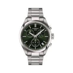 Montre TISSOT T-CLASSIC PR100 homme cadran vert bracelet acier inoxydable