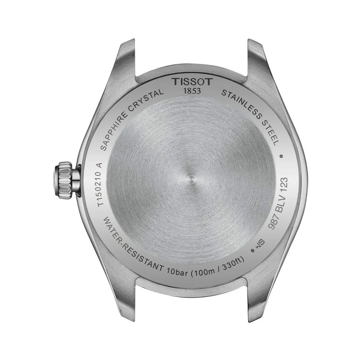 Montre TISSOT T-CLASSIC PR100 mixte cadran noir bracelet acier inoxydable