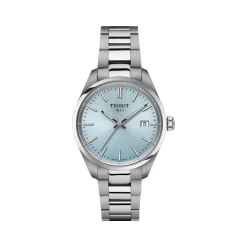 Montre TISSOT T-CLASSIC PR100 mixte cadran bleu bracelet acier inoxydable
