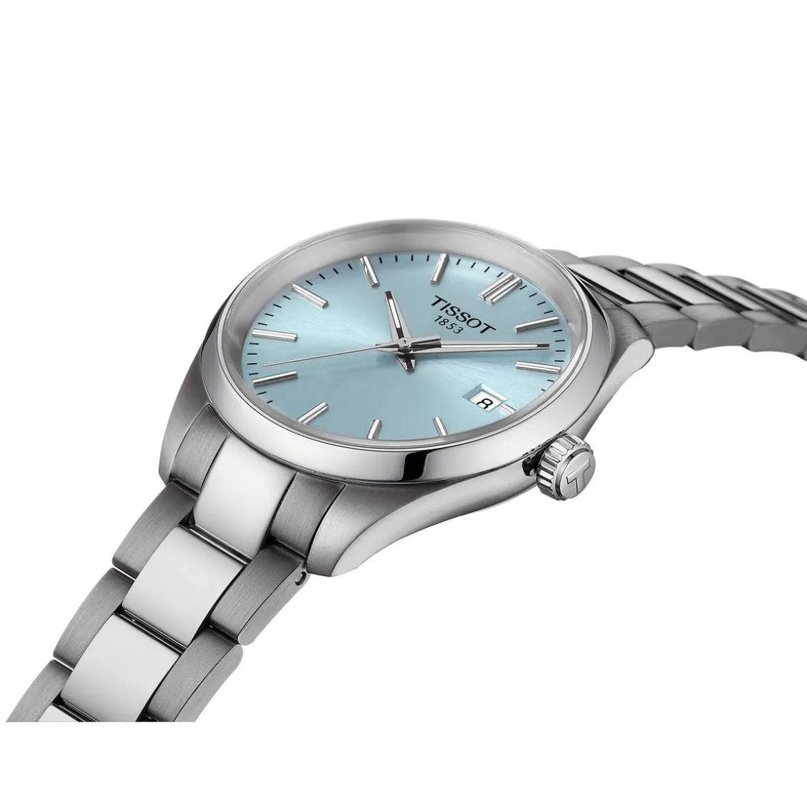 Montre TISSOT T-CLASSIC PR100 mixte cadran bleu bracelet acier inoxydable
