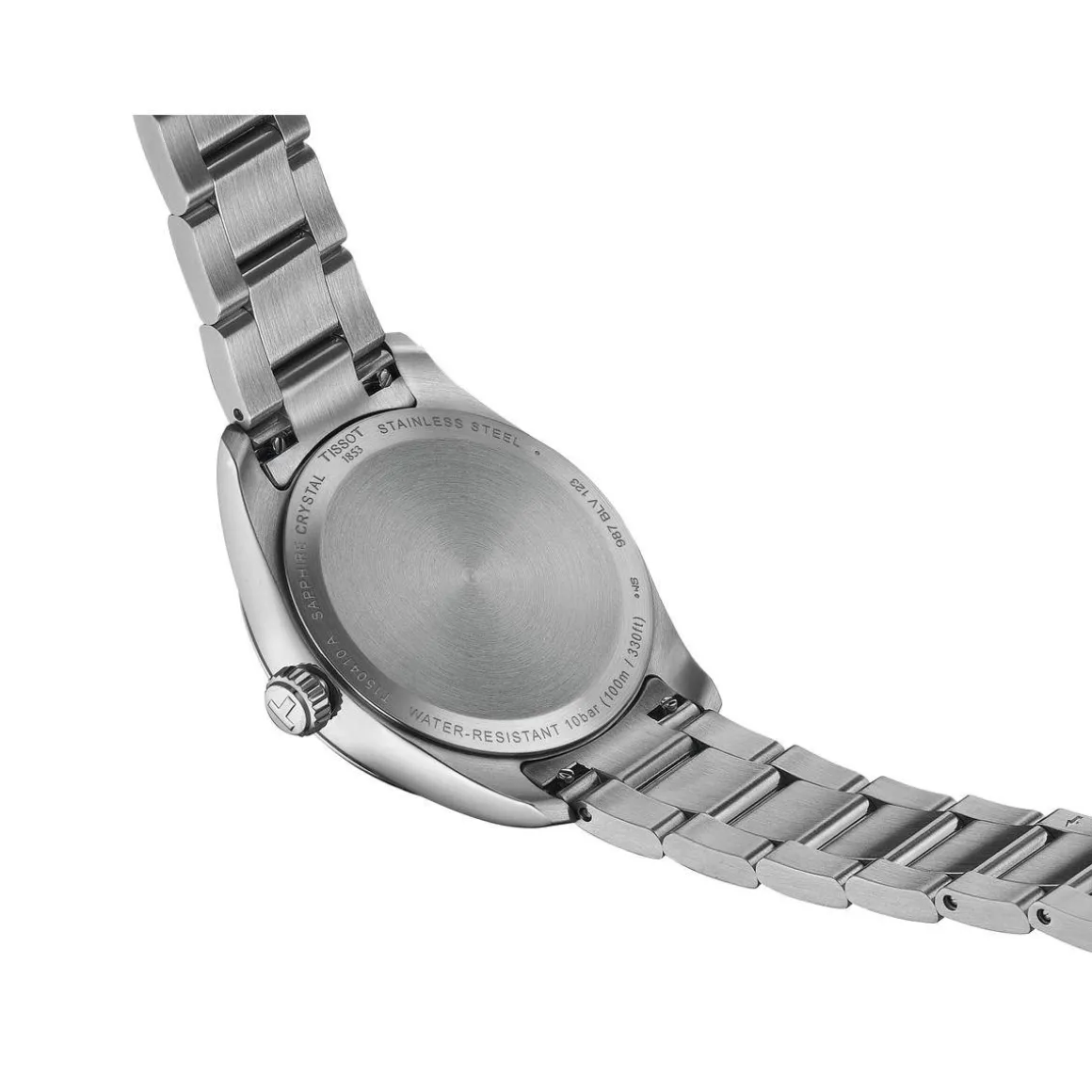 Montre TISSOT T-CLASSIC PR100 mixte cadran bleu bracelet acier inoxydable