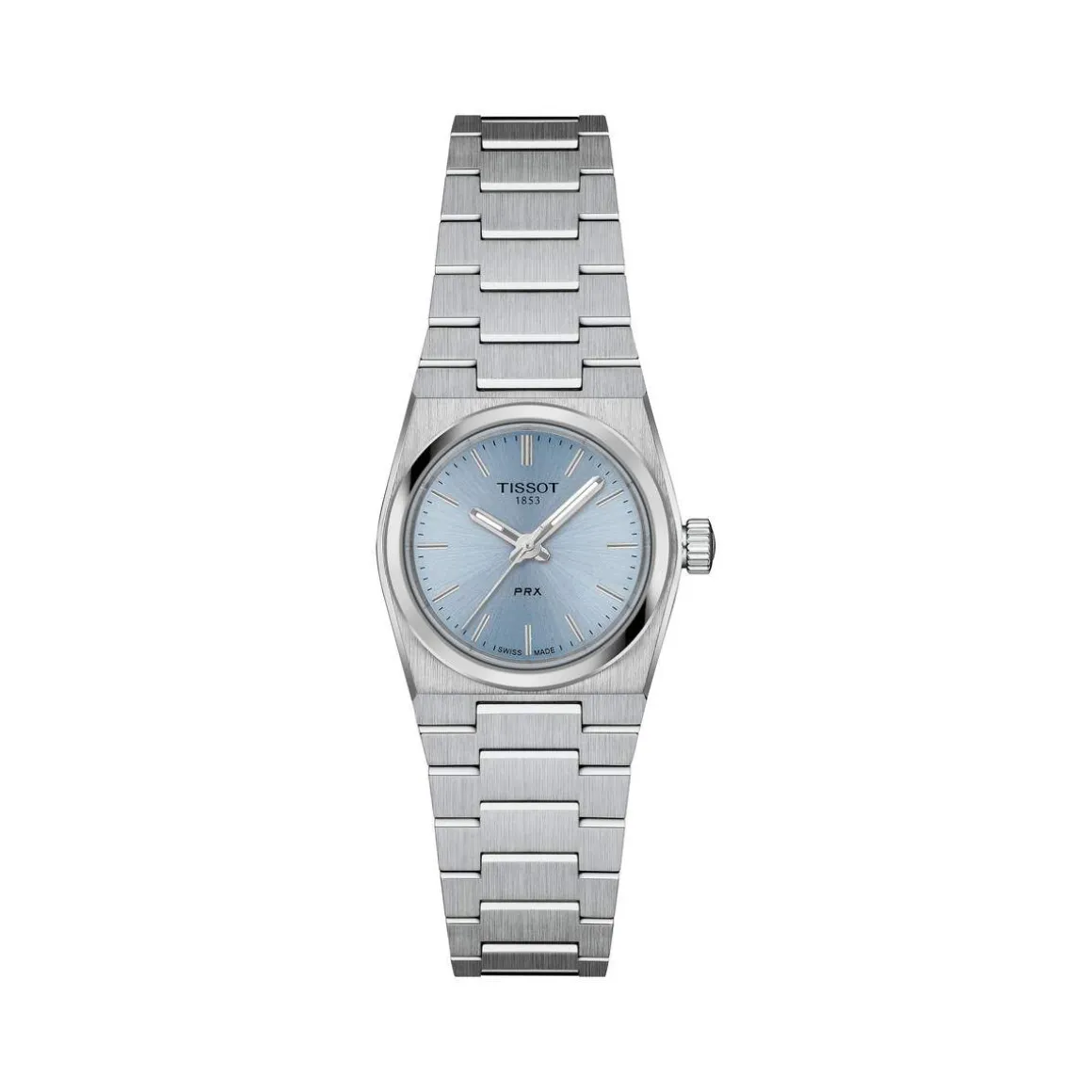 Montre TISSOT T-CLASSIC PRX femme cadran bleu bracelet acier inoxydable